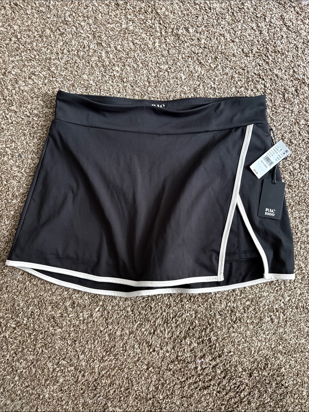 PacSun Black Skort with White Trim